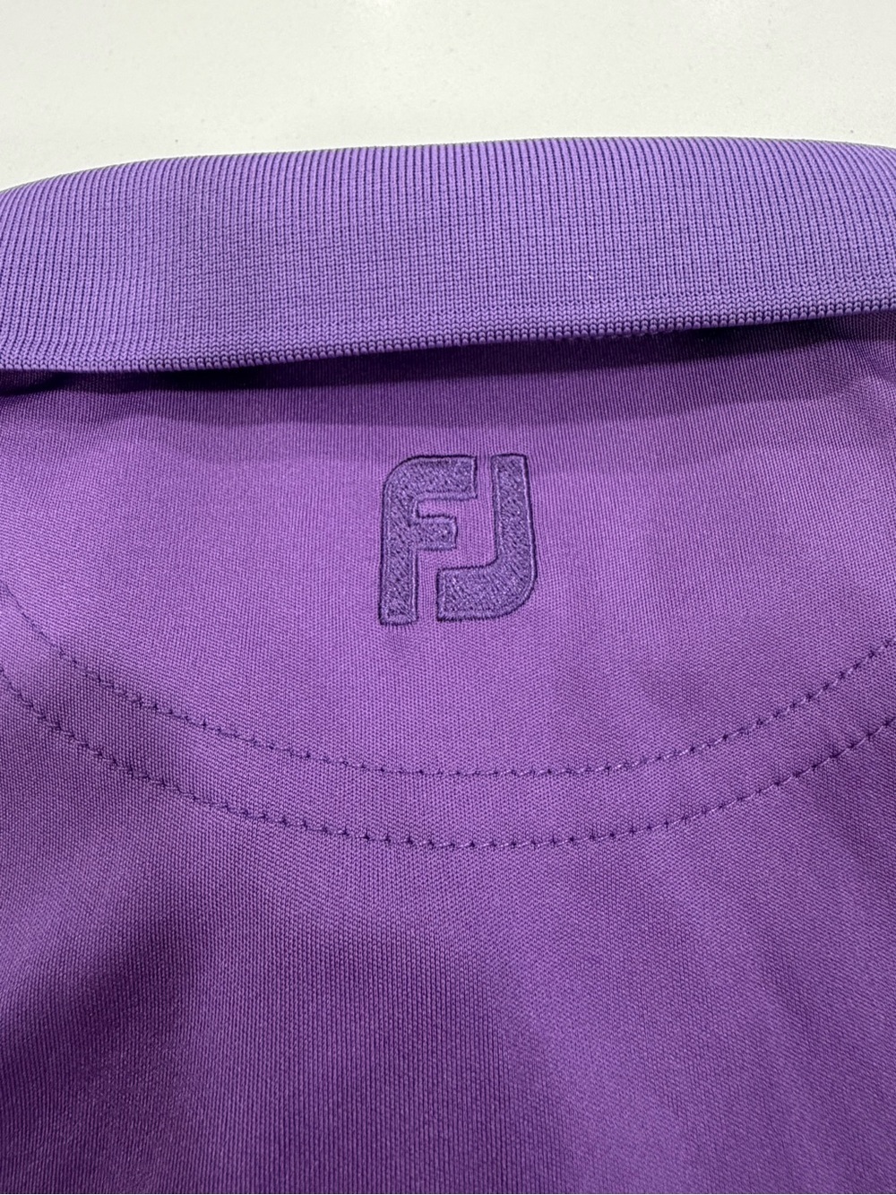 FootJoy FJ Women's Purple Golf Polo Shirt Size Large Fox Coat Logo Short Sleeve - Picture 9 of 9